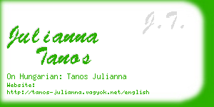 julianna tanos business card